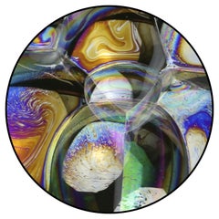 Alfombra grande Moooi Bubble Oil Zoom de lana con acabado BlindHem by Sjoerd Vroonland