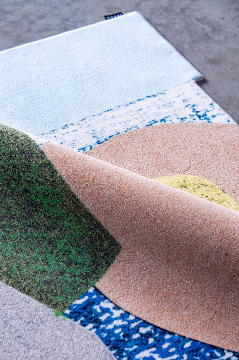 Collage Rug Moooi Large Collage Rug in Low Pile Polyamide by Kiki Van Eijk For Sale ...