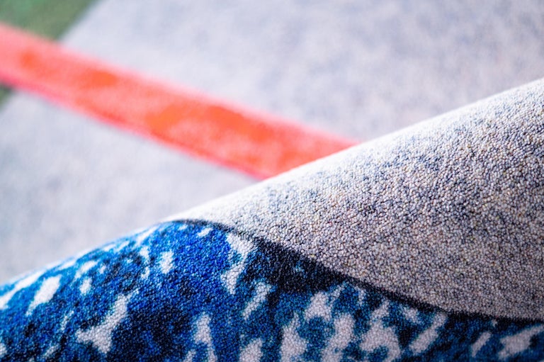 Collage Rug Moooi Large Collage Rug in Low Pile Polyamide by Kiki Van Eijk For Sale ...