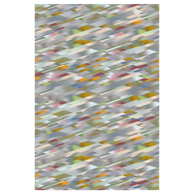 Großer, diagonaler Pastellteppich mit niedrigem Flor aus Polyamide von Kit Miles, Moooi