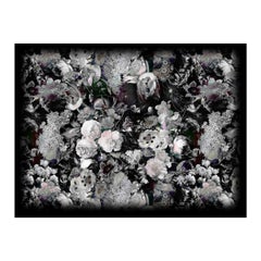 Moooi Large Eden Queen B&W Rectangular Rug in Soft Yarn Polyamide