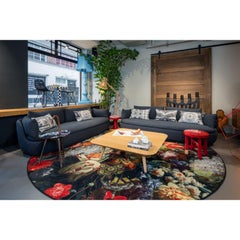 Moooi Large Eden Queen Round Rug in Soft Yarn Polyamide by Marcel Wanders Studio