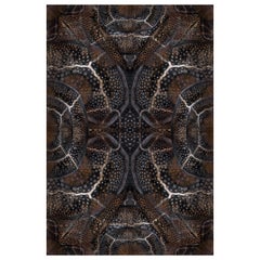 Grand tapis Moooi en polyamide à motifs d'animaux en fleurs d'escargots, en tissu souple