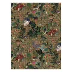Moooi - Grand tapis rectangulaire à poils bas en polyamide avec motif d'animaux disparus