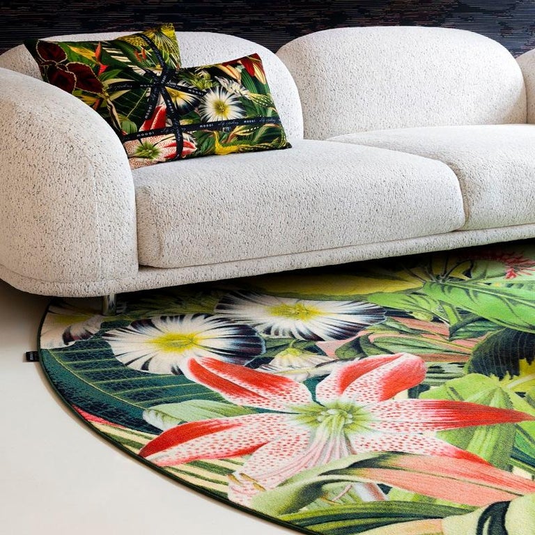 Moooi Large Extinct Plants Round Rug in Soft Yarn Polyamide For Sale at ...