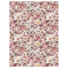 Grand tapis rectangulaire Flowergarden Day de Moooi en polyamide à poils bas