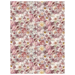Grand tapis rectangulaire Moooi Flowergarden Day en laine avec finition à ourlet Blind