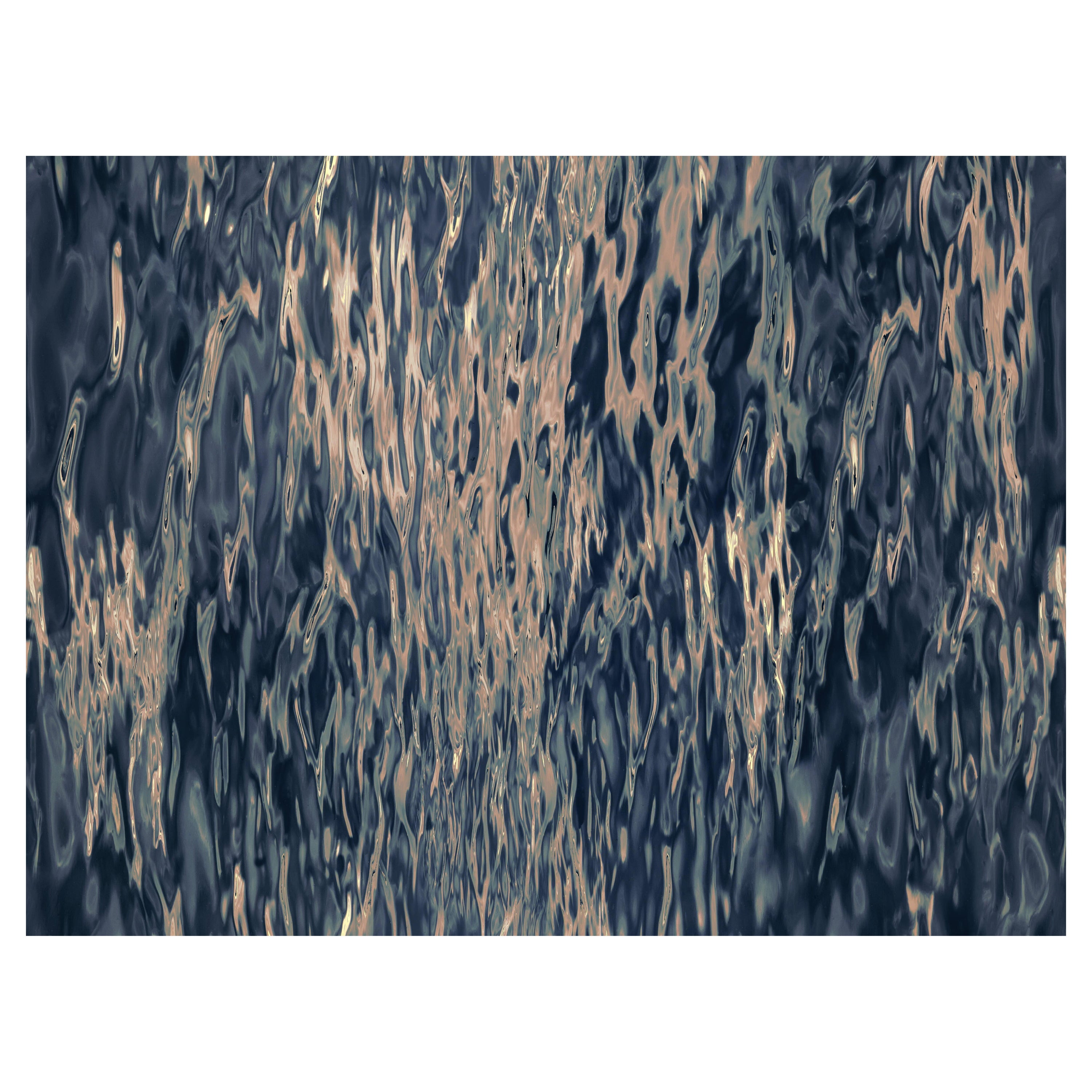 Alfombra rectangular Moooi Large Fluid Dawn de poliamida de hilo suave by Rive Roshan