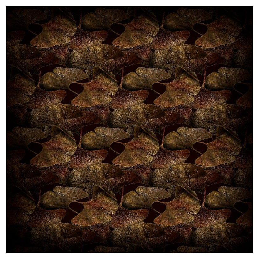 Moooi Large Ginko Leaf Rust Rectangle Rug in Wool by Edward van Vliet For Sale