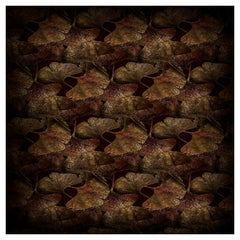 Moooi Large Ginko Leaf Rust Rectangle Rug in Wool by Edward van Vliet