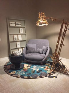 Moooi Large Malmaison Aquamarine Rug in Soft Yarn Polyamide