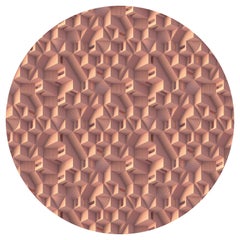 Grand tapis rond Moooi Maze Miami en polyamide de fil souple par Note