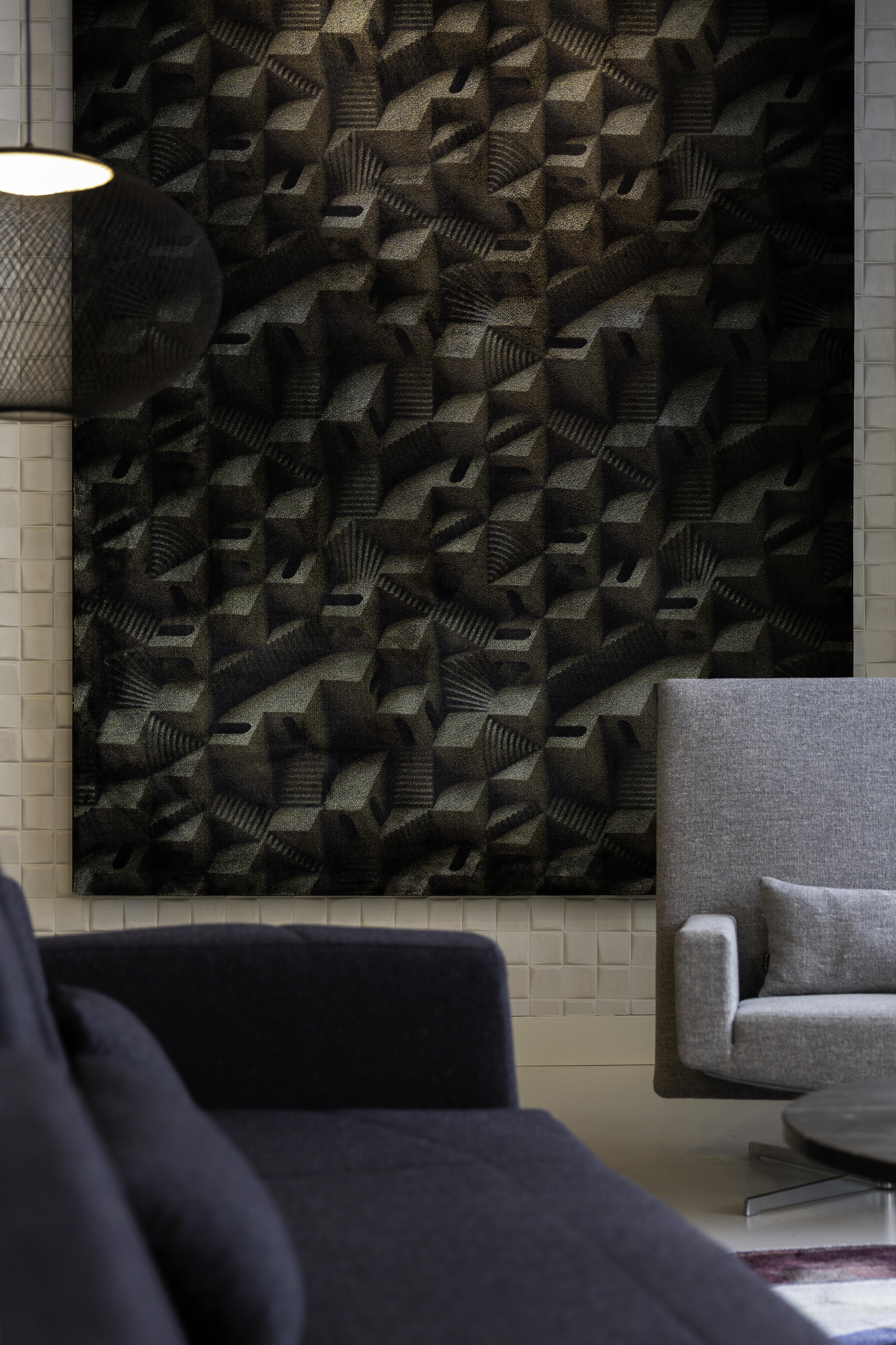 Großer runder Maze Puglia-Teppich aus weichem Polyamide von Moooi by Note (Niederländisch) im Angebot