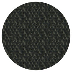 Grand tapis rond Maze Tical de Moooi en polyamide de tissu souple