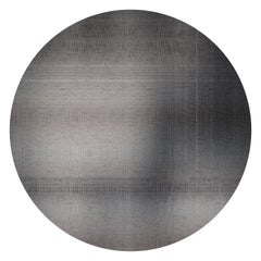 Moooi Large Quiet Canvas Ombre Runder Teppich aus Wolle mit Blindsaum-Finish