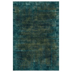 Moooi - Grand tapis rectangulaire patiné Moss de la collection Quiet en polyamide de tissu souple