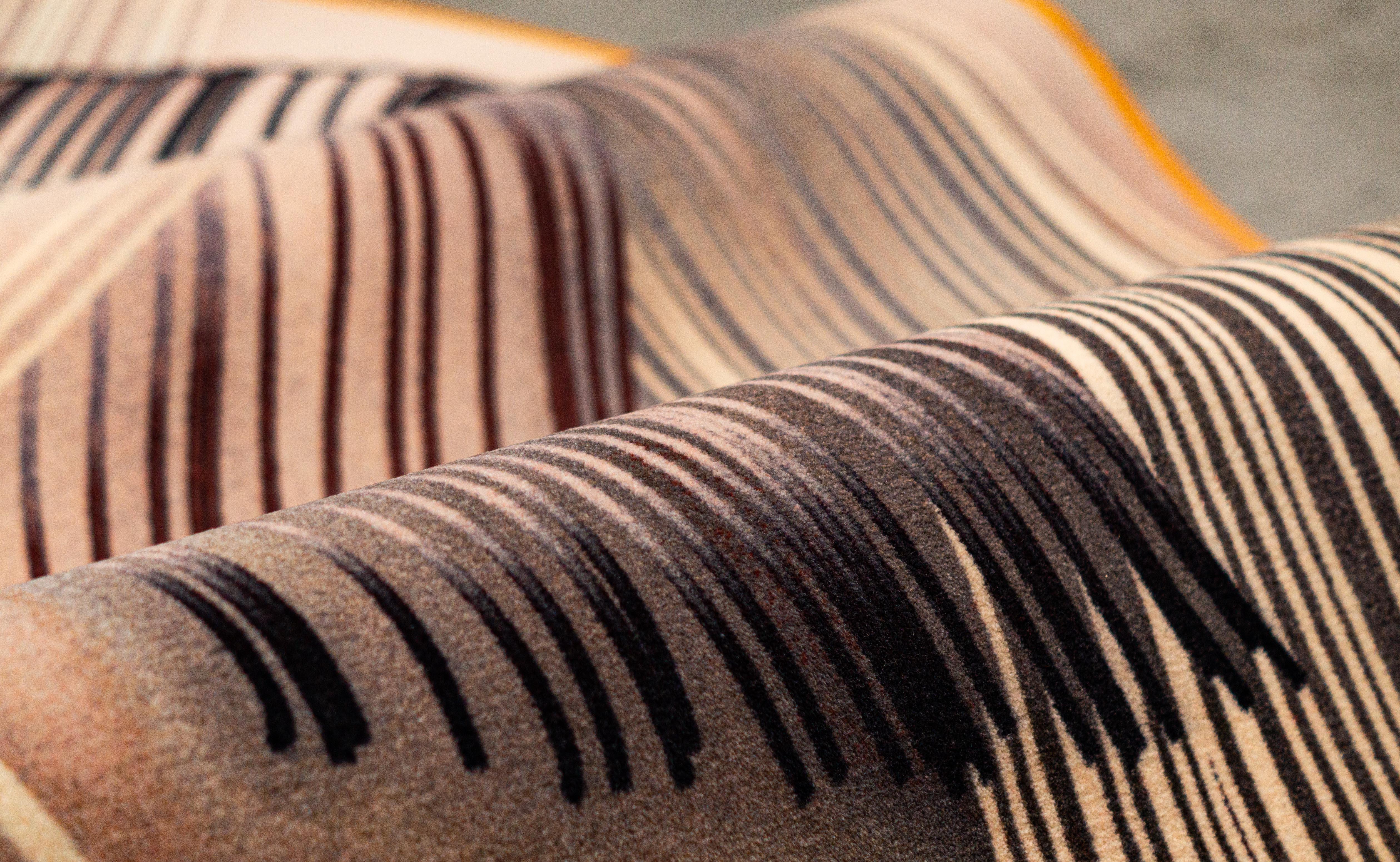 Néerlandais Grand tapis d'automne Moooi Re-Mingle en polyamide à poils bas de Claire Vos en vente