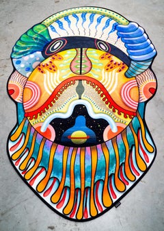 Moooi Large Reptilian Rug in Soft Yarn Polyamide by Elena Salmistraro