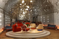 Tappeto Moooi Large Swell Collection Citrine in lana di Mae Engelgeer