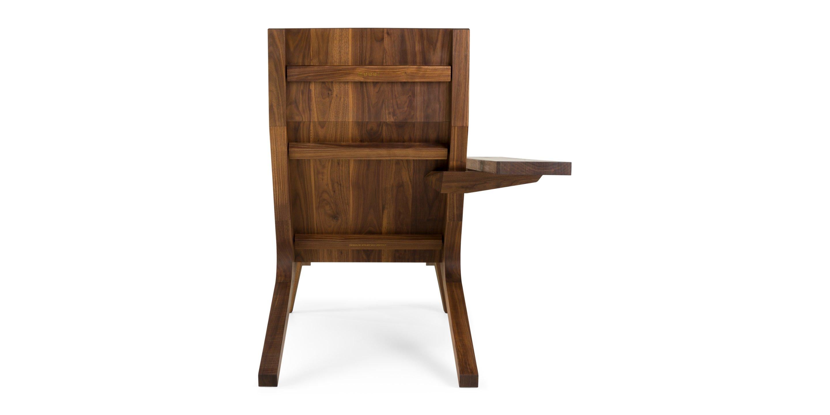 Modern Moooi Liberty Lounger Chair in American Walnut by Atelier Van Lieshout For Sale