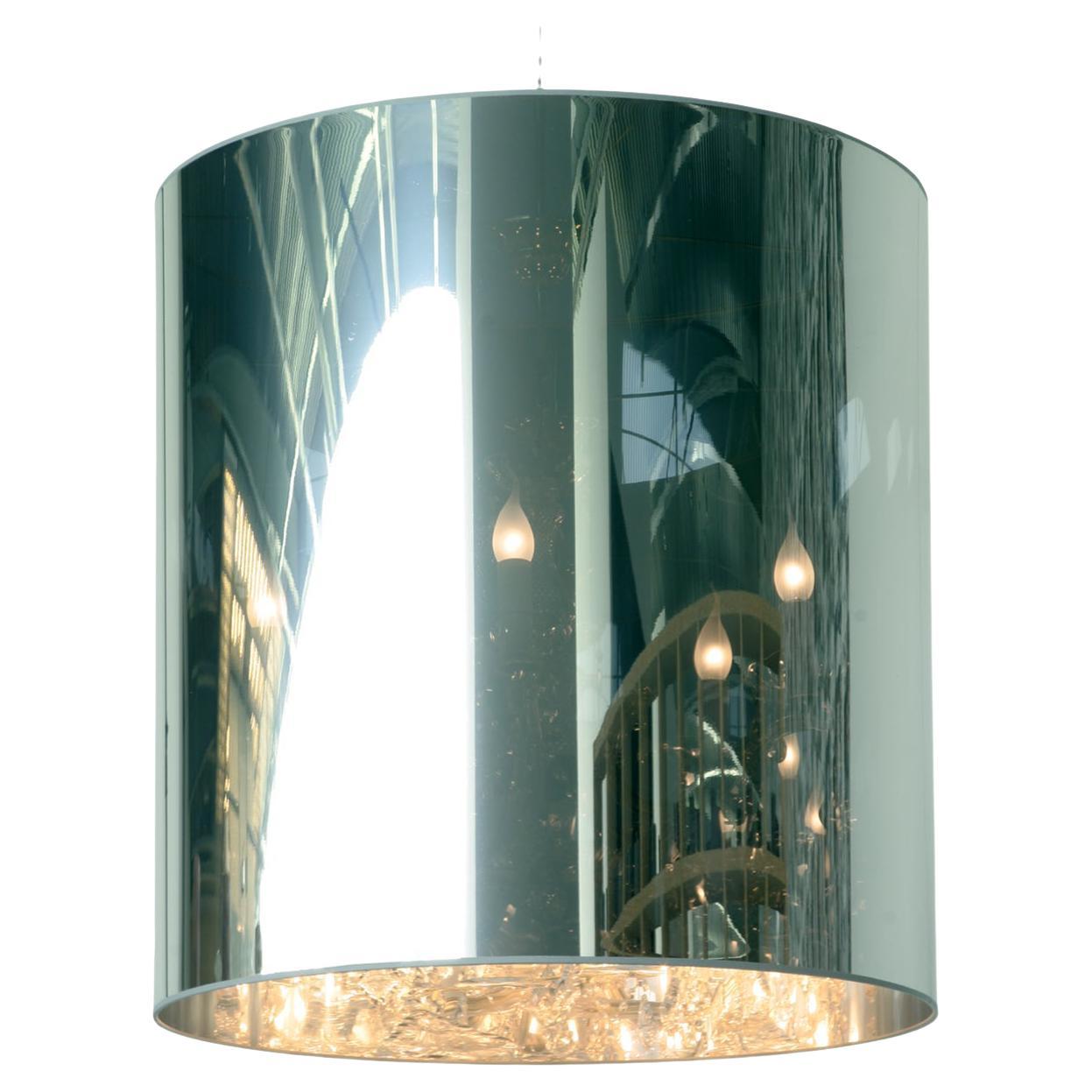 Moooi Light Shade Shade Medium Suspension Lamp in Mirror Shade with Metal Frame