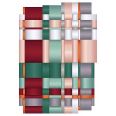 Tappeto Moooi Lint Red Rectangle in morbido filato di poliammide di Visser & Meijwaard