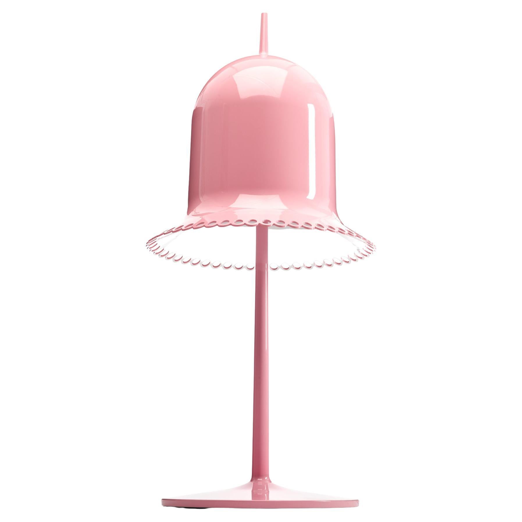 Moooi Lolita Tischlampe mit rosa Schirm von Nika Zupanc