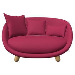 Moooi Love Sofa in Divina 3, 636 Upholstery & White Wash Stained Legs