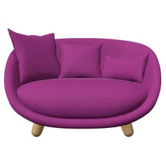 Moooi Love Sofa in Divina 3, 662 Upholstery & White Wash Stained Legs