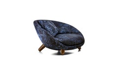 Moooi Love Sofa in Jacquard, Andaz Upholstery & Cinnamon Stained Legs