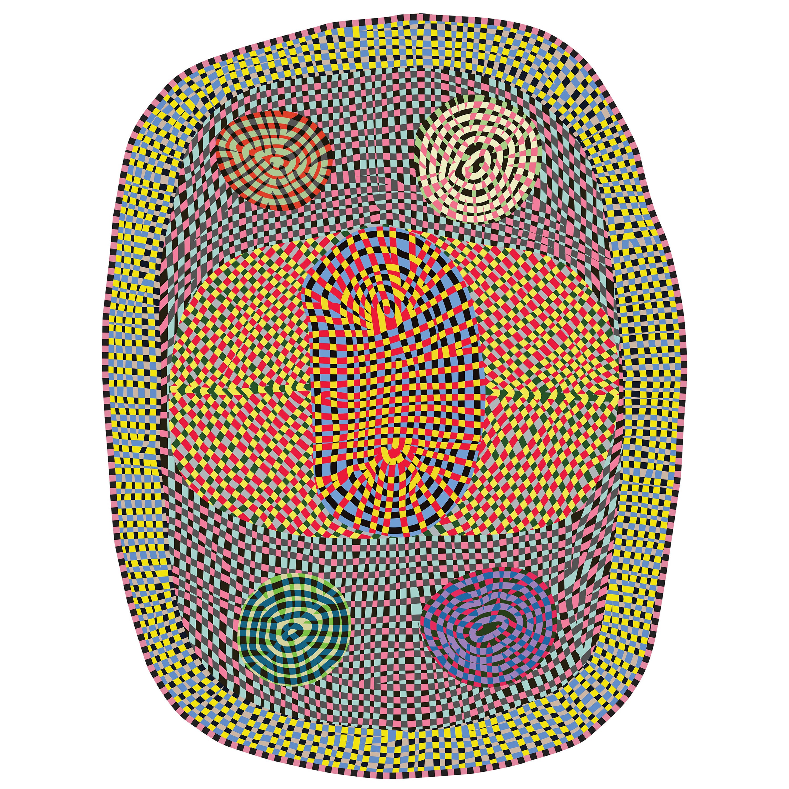 Tapis Moooi Magic Marker Wild en polyamide de fil souple de Bertjan Pot