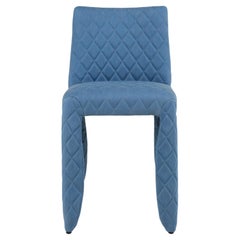 Moooi Monster Diamond Chair in Denim Light Wash Blue Upholstery