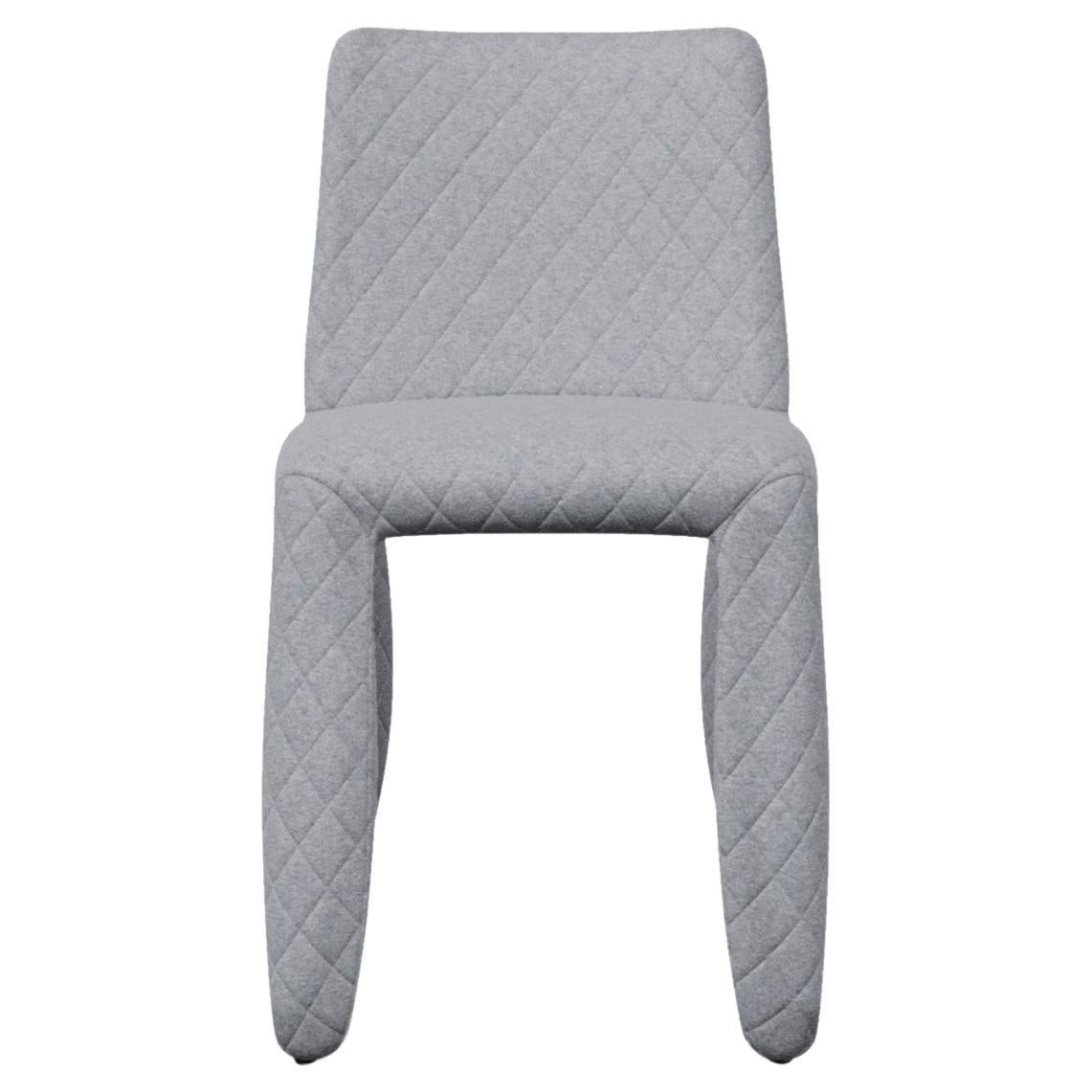 Moooi Monster Diamond Chair in Divina 3, 173 Grey Upholstery For Sale