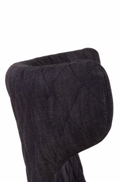 Silla Moooi Monster Diamond con Brazos en Tapizado Denim Negro Medianoche