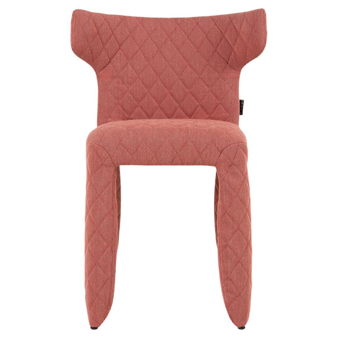 Moooi Monster Diamond Chair with Arms in Steelcut Trio 3, 526 Pink Upholstery