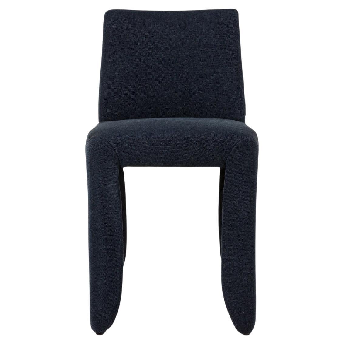 Moooi Monster Naked Chair in Justo, Flod Navy Blue Upholstery