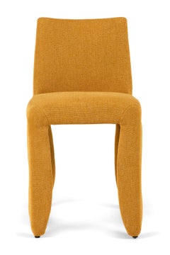 Moooi Monster Naked Chair in Justo, Sennep Yellow Upholstery