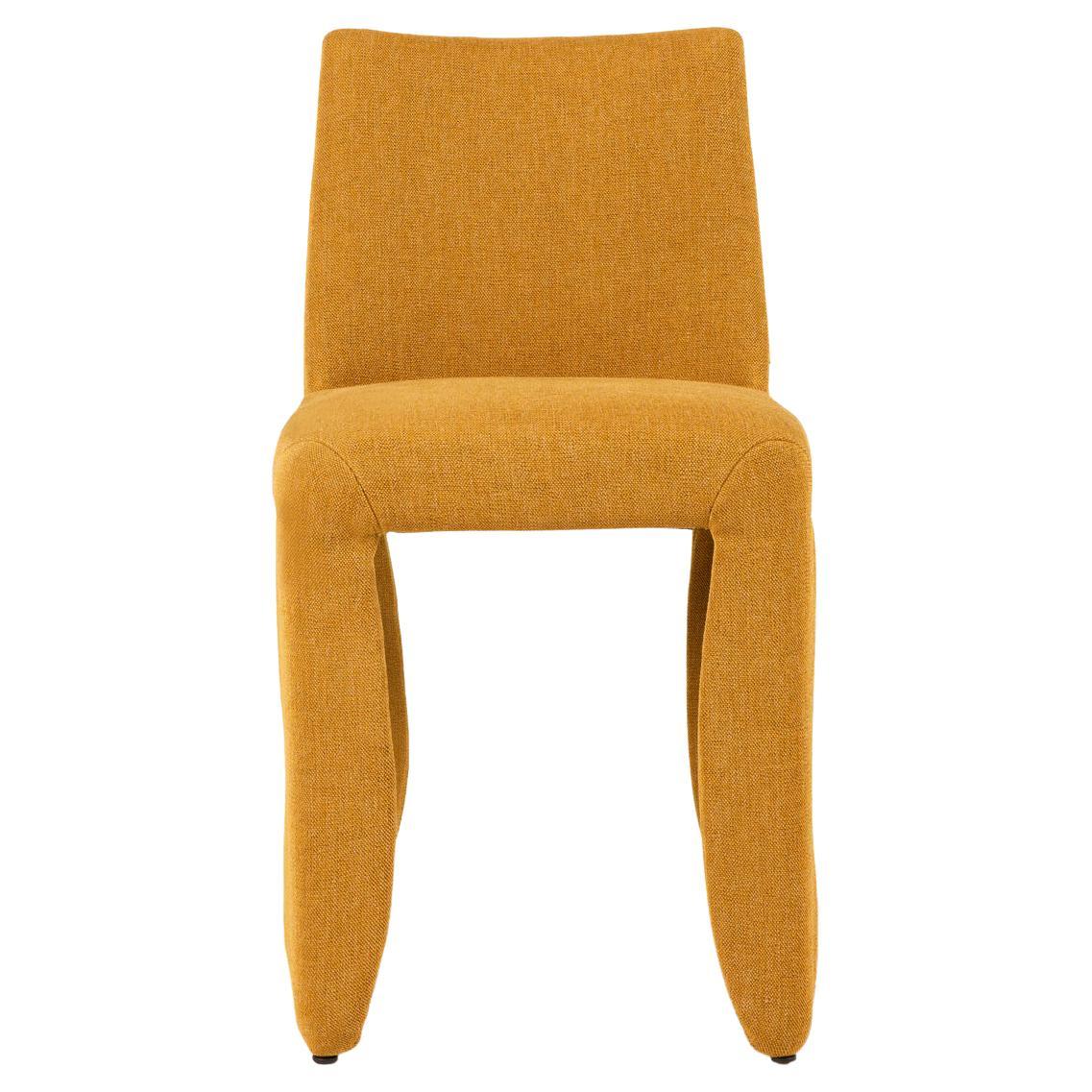 Moooi Monster Naked Chair in Justo, Sennep Yellow Upholstery For Sale