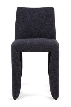 Moooi Monster Naked Chair in Solis, Dawn Dark Grey Upholstery