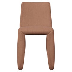 Moooi Monster Naked Chair in Stahlschliff Trio 3, 515 Rote Polsterung