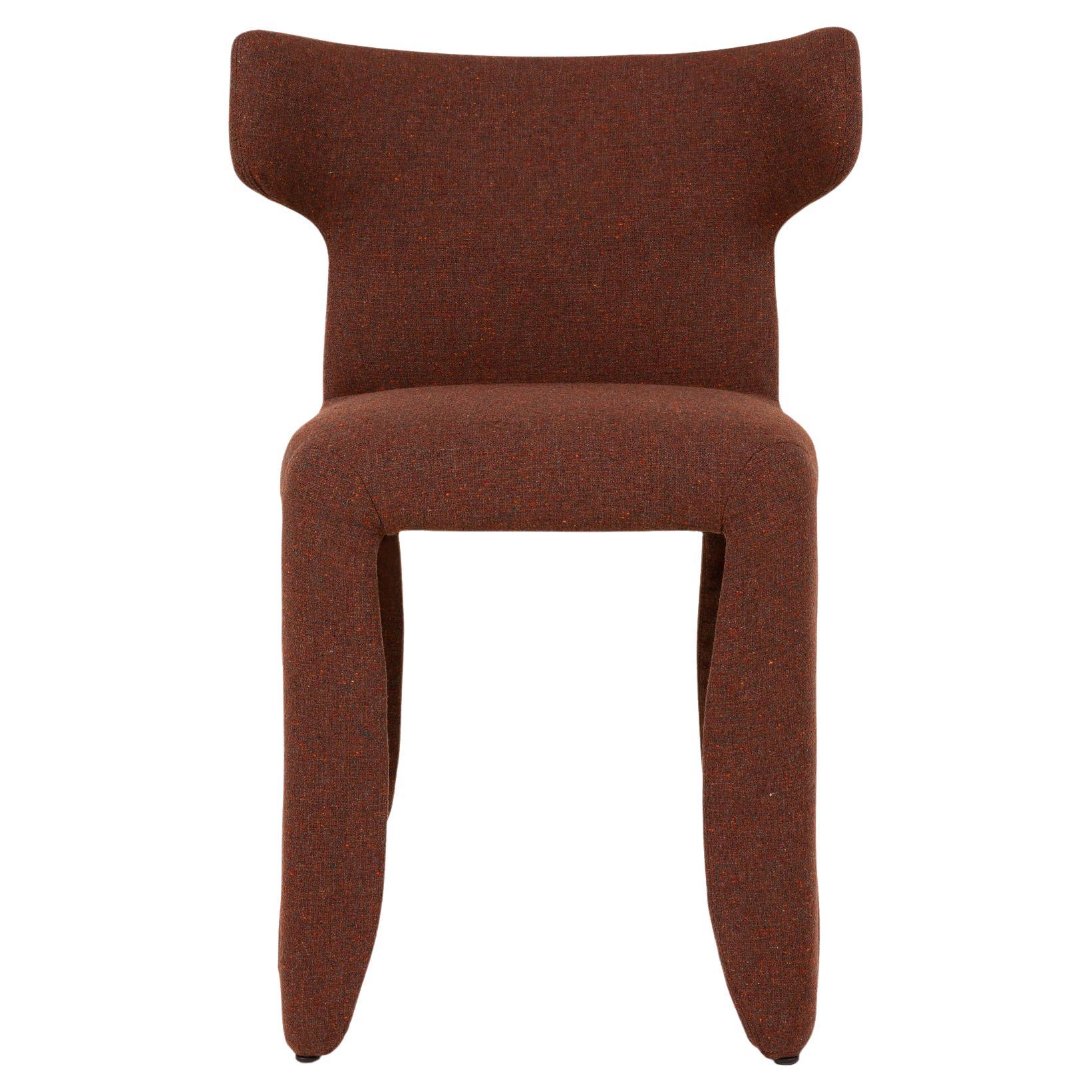 Moooi Monster Naked Chair with Arms in Solis, Sunset Red Upholstery For Sale