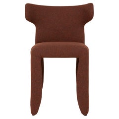 Moooi Monster Naked Chair with Arms in Solis, Sunset Red Upholstery