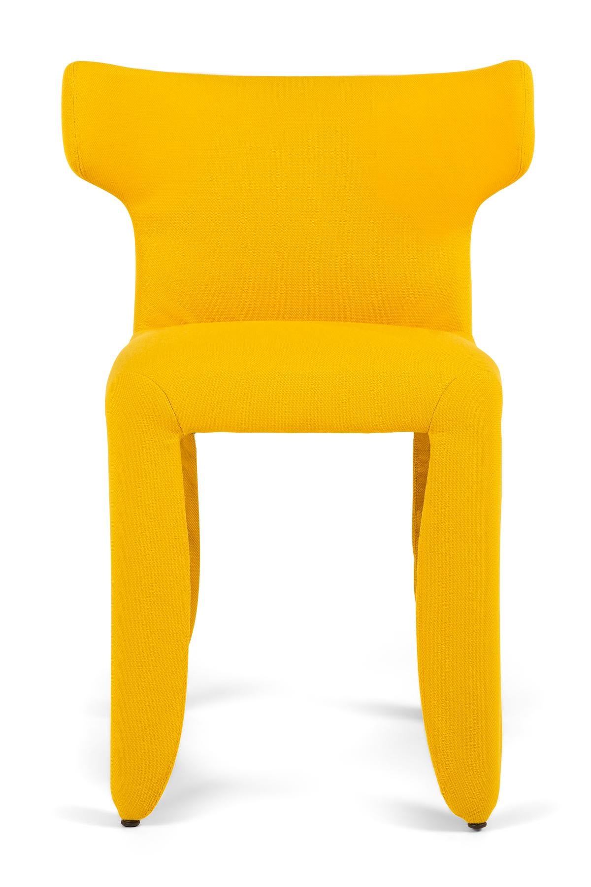 A soft, puffy and stylish chair as symbol of the eternal battle between opposite forces that take place in life and can be easily recognized inside ourselves, if we have the courage to open our eyes. Scary? Not at all! You forget all about the