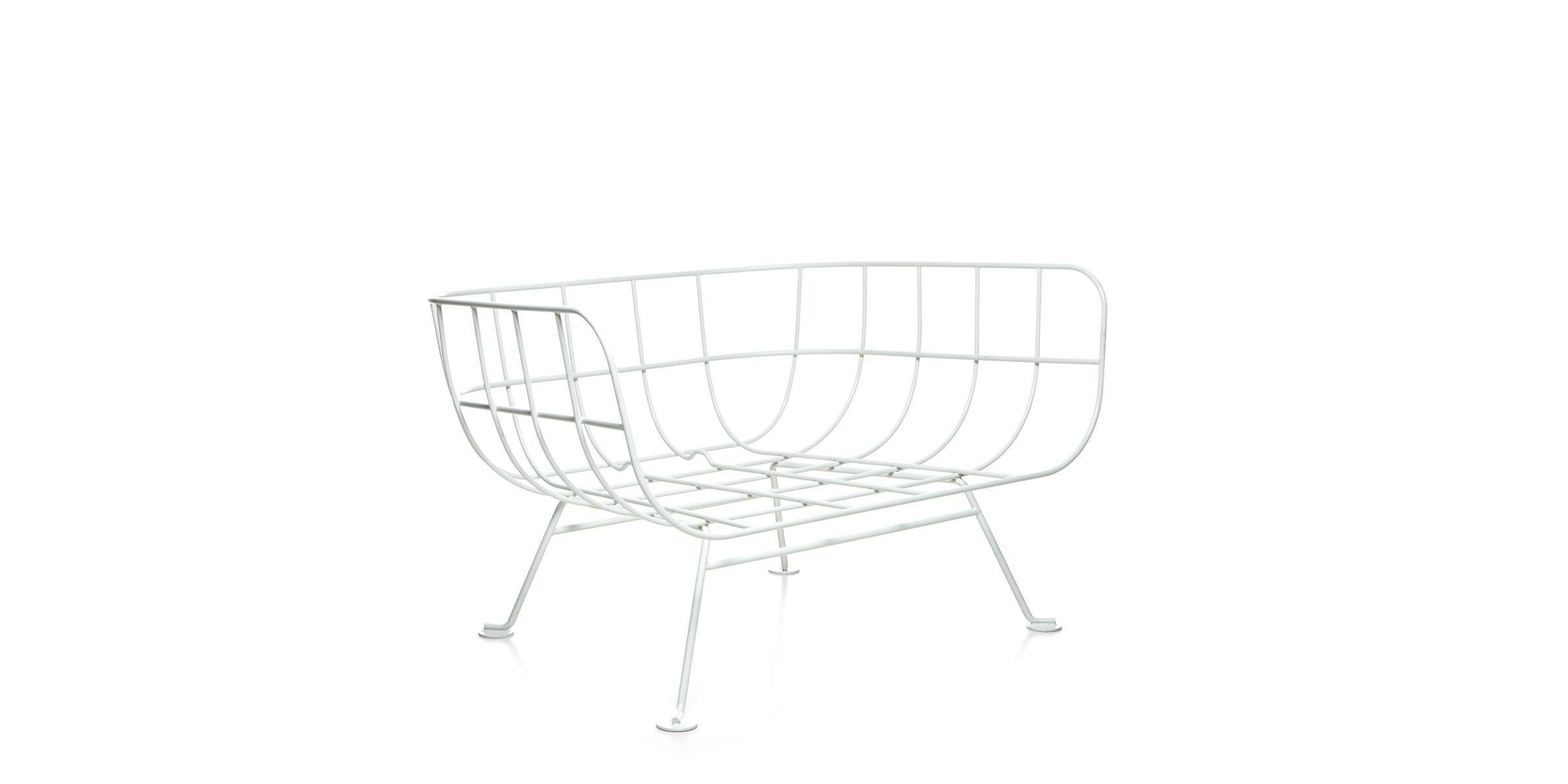 Sessel Moooi Nest mit weißem Stahlgestell von Marcel Wanders Studio (Moderne) im Angebot