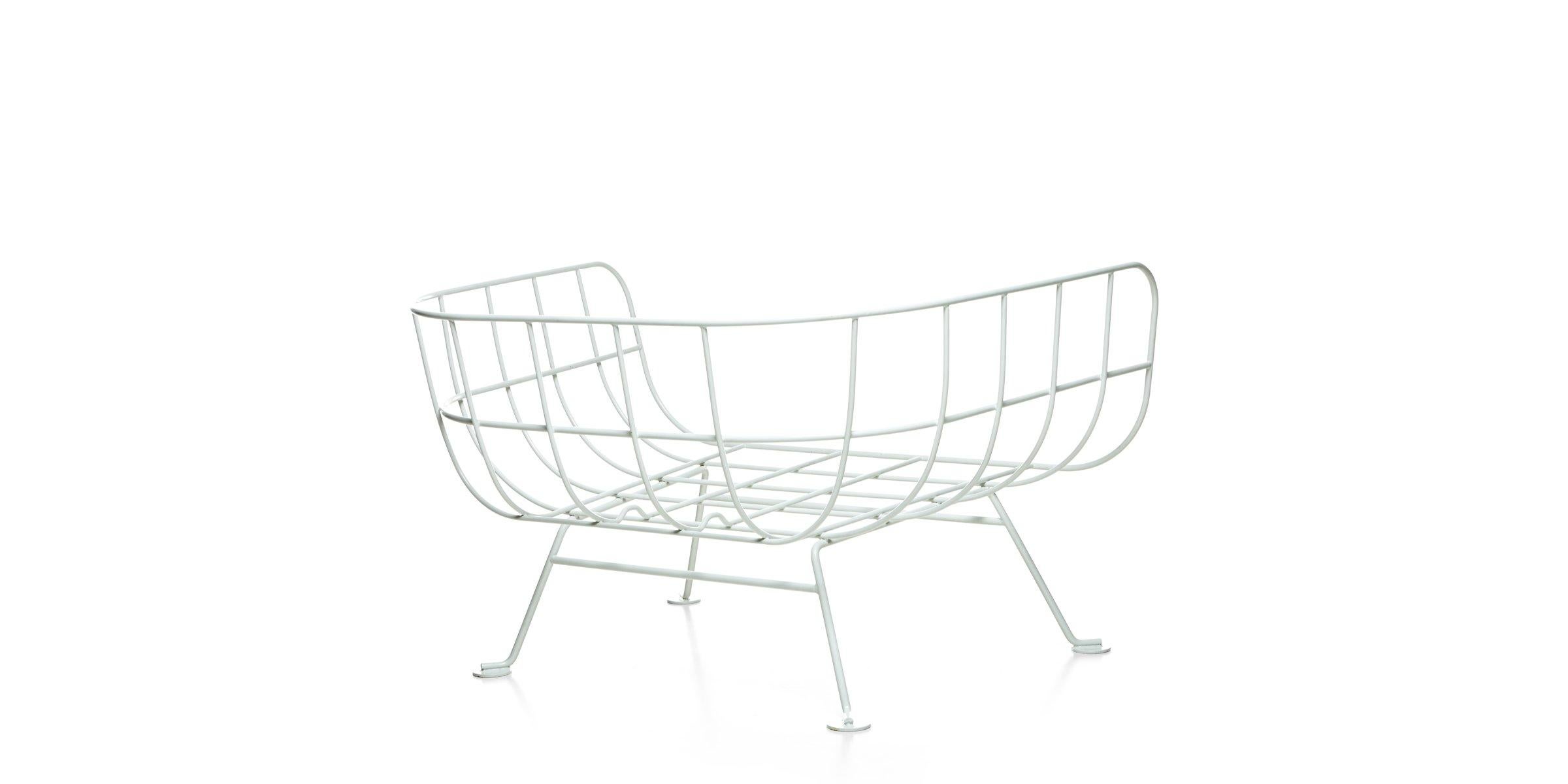 Dutch Moooi Nest Armchair in White Steel Frame by Marcel Wanders Studio For Sale