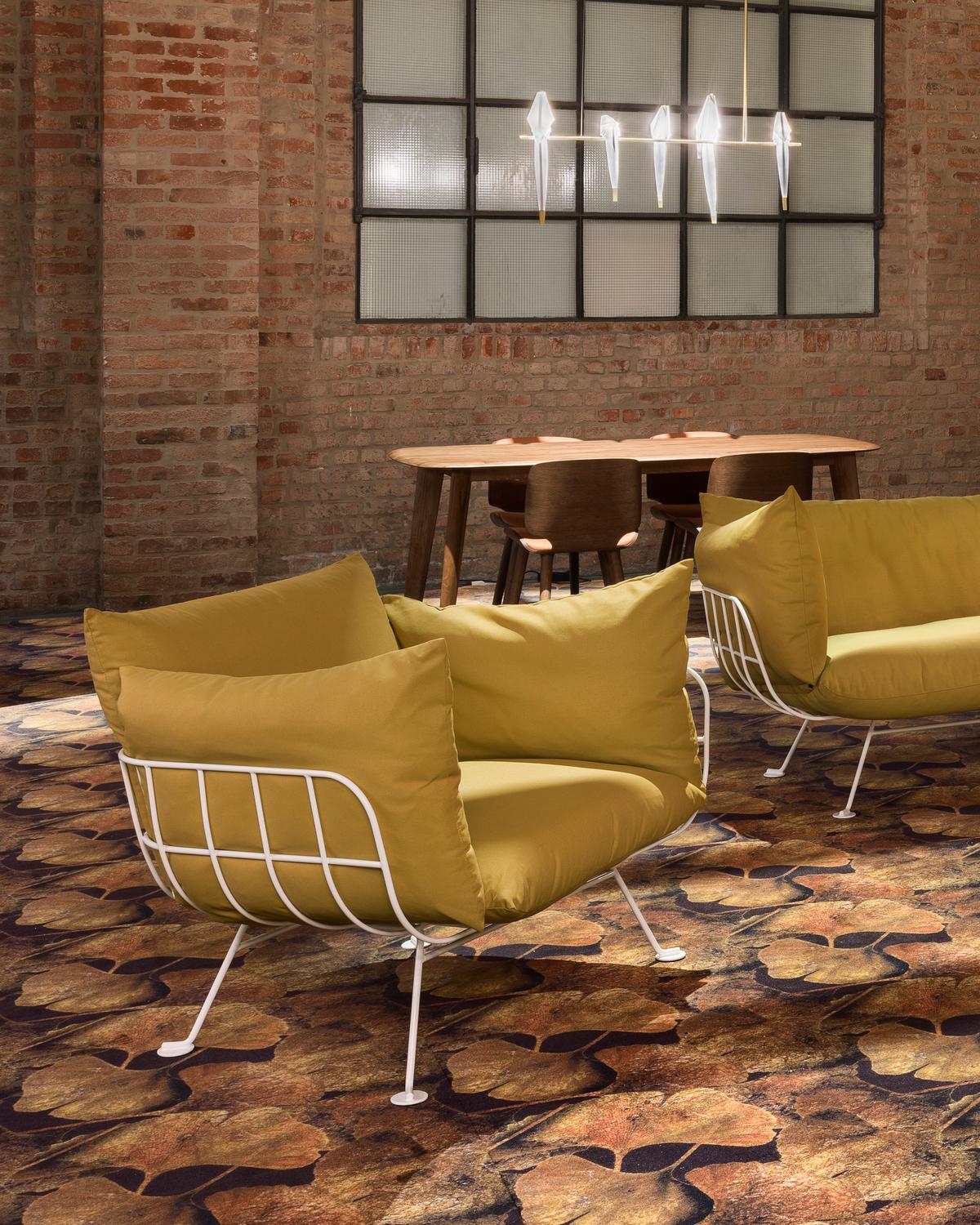 Moooi Nest Armchair in White Steel Frame by Marcel Wanders Studio In New Condition In Brooklyn, NY