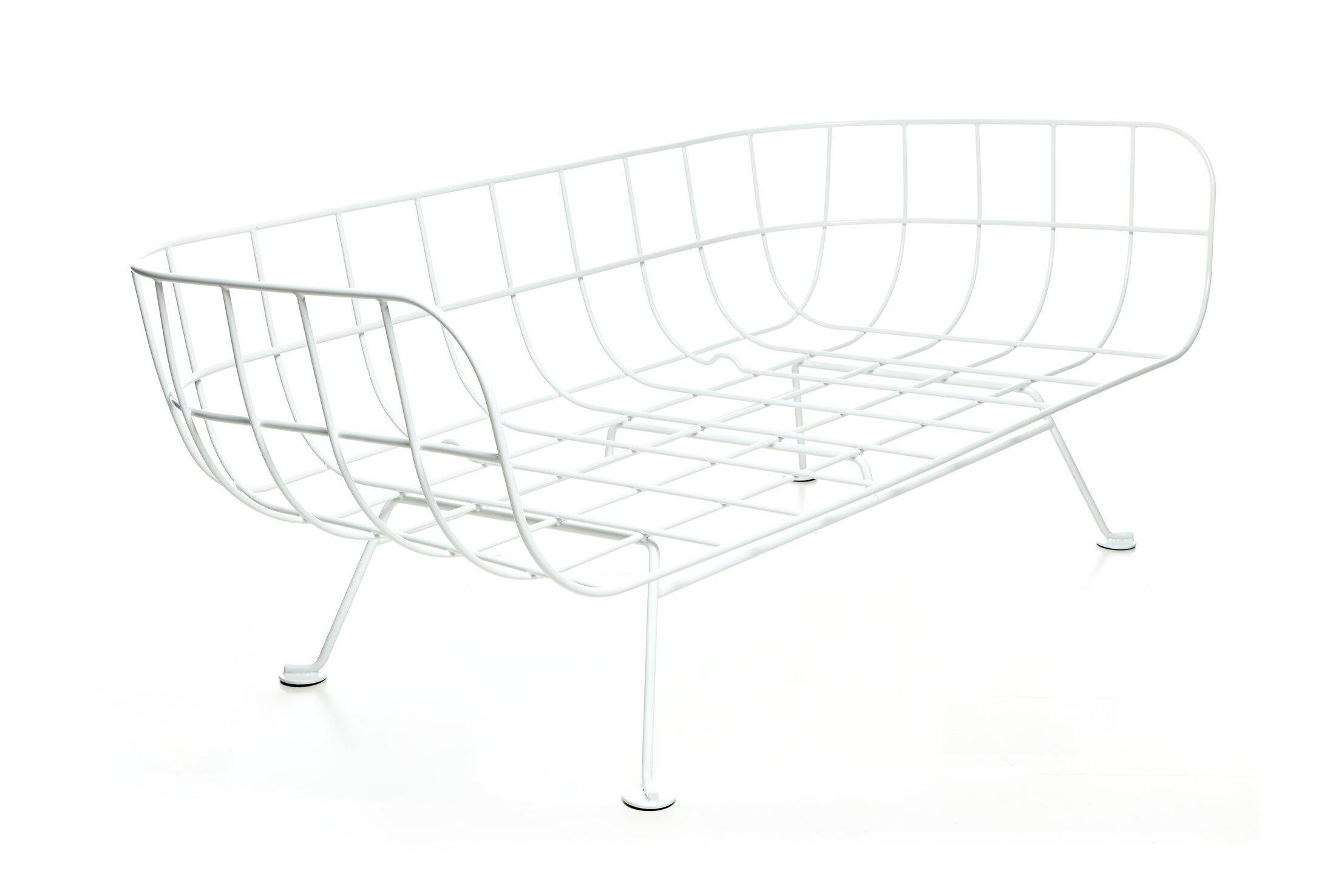 Moooi Nest Doppelsitzer-Sofa mit weißem Stahlrahmen von Marcel Wanders Studio (Moderne) im Angebot