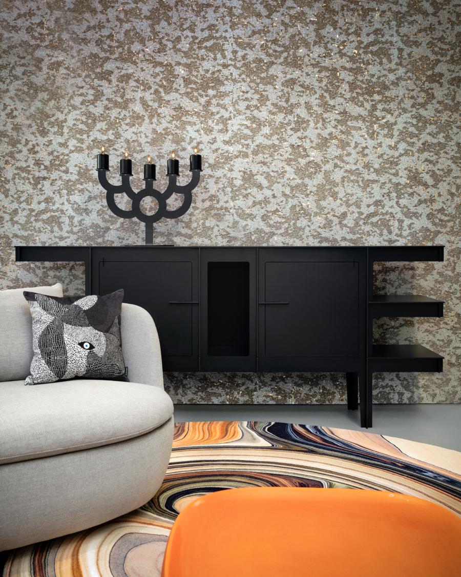 Moooi No Screw No Glue Buffet in Black Diamond Richlite by Joost Van Bleiswijk In New Condition For Sale In Brooklyn, NY