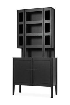 Moooi No Screw No Glue Cabinet in Black Diamond Richlite by Joost Van Bleiswijk