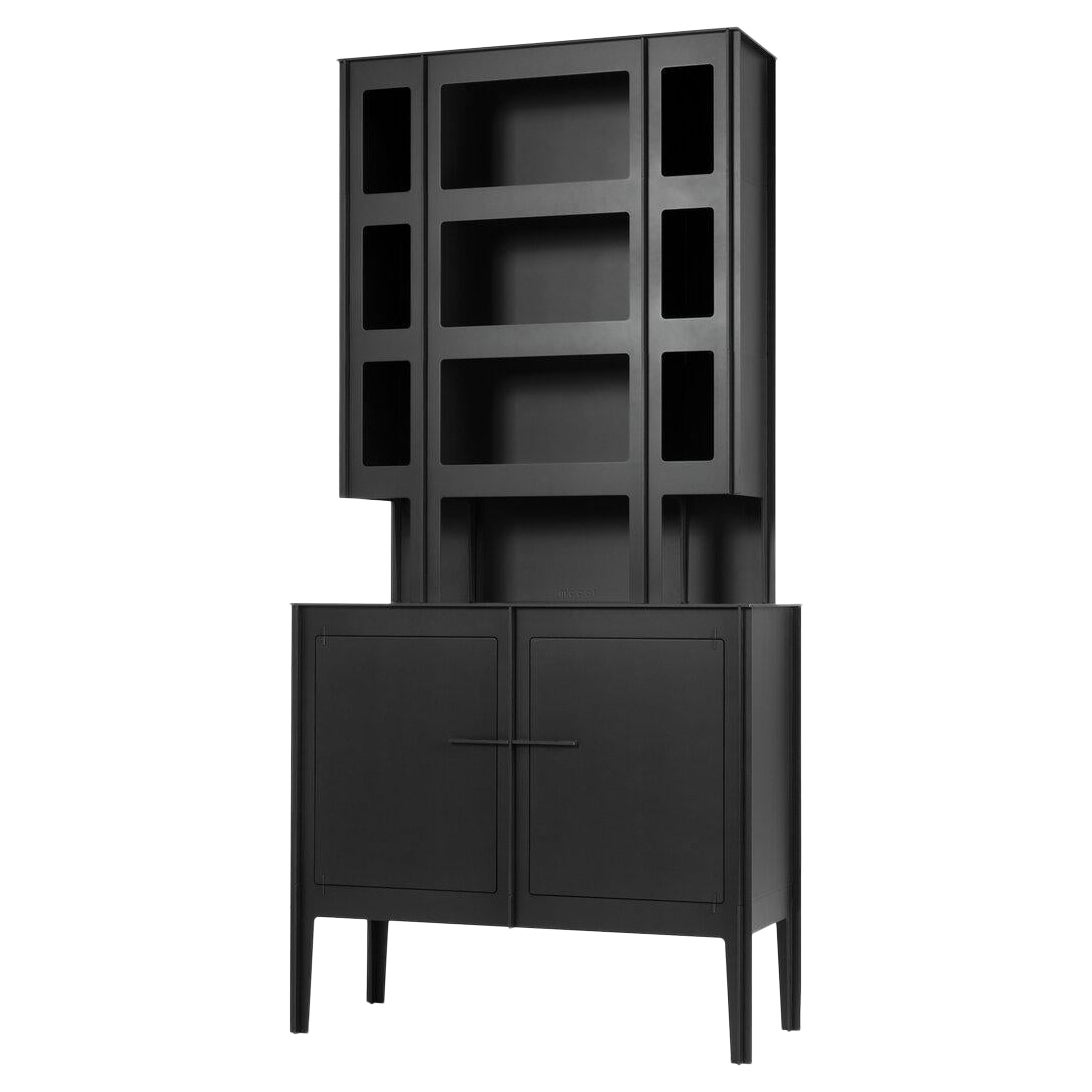 Meuble de rangement Moooi sans vis et sans glue en diamant noir Richlite de Joost Van Bleiswijk